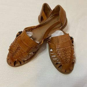 Women's Tan Leather Sandals